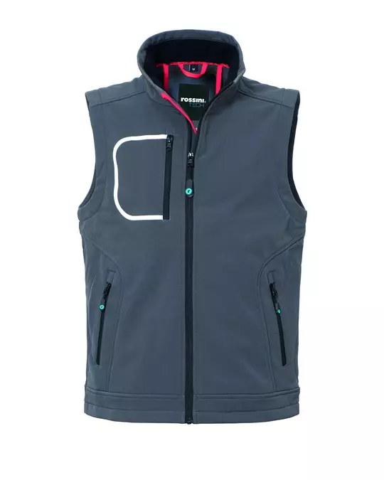 Rossini HH654-12, Zack Softshell-liivi, harmaa, image 1, gallery thumbnail