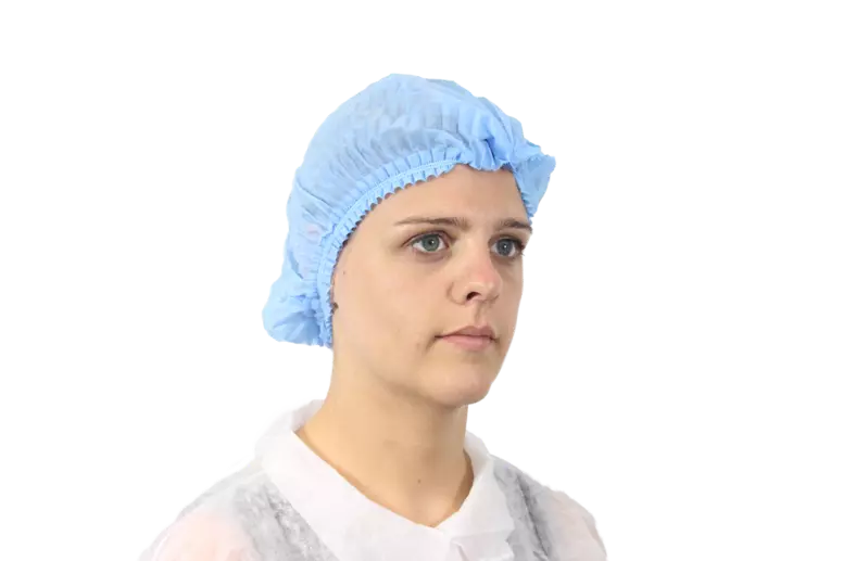 Hopen 70-182, PP Double Layer Elastic Clip Cap, 14 g/m², Blue, image 1, gallery thumbnail