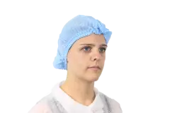 Hopen 70-182, PP Double Layer Elastic Clip Cap, 14 g/m², Blue