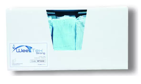 Medicom WT-B-05, Weetex Wipes In Polybag, 38 x 30 cm, 65 g/m², Blue, image 1, gallery thumbnail