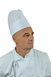 Hopen 70-611, Pleated Chef's Hat, Size S, White