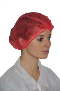 Hopen 70-224, PP Double Layer Elastic Clip Cap, 12 g/m², Red