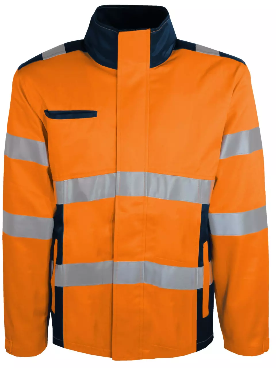 Singer Safety VARMO, Warnschutz-Arbeitsjacke, Orange/Marineblau, image 3, gallery thumbnail