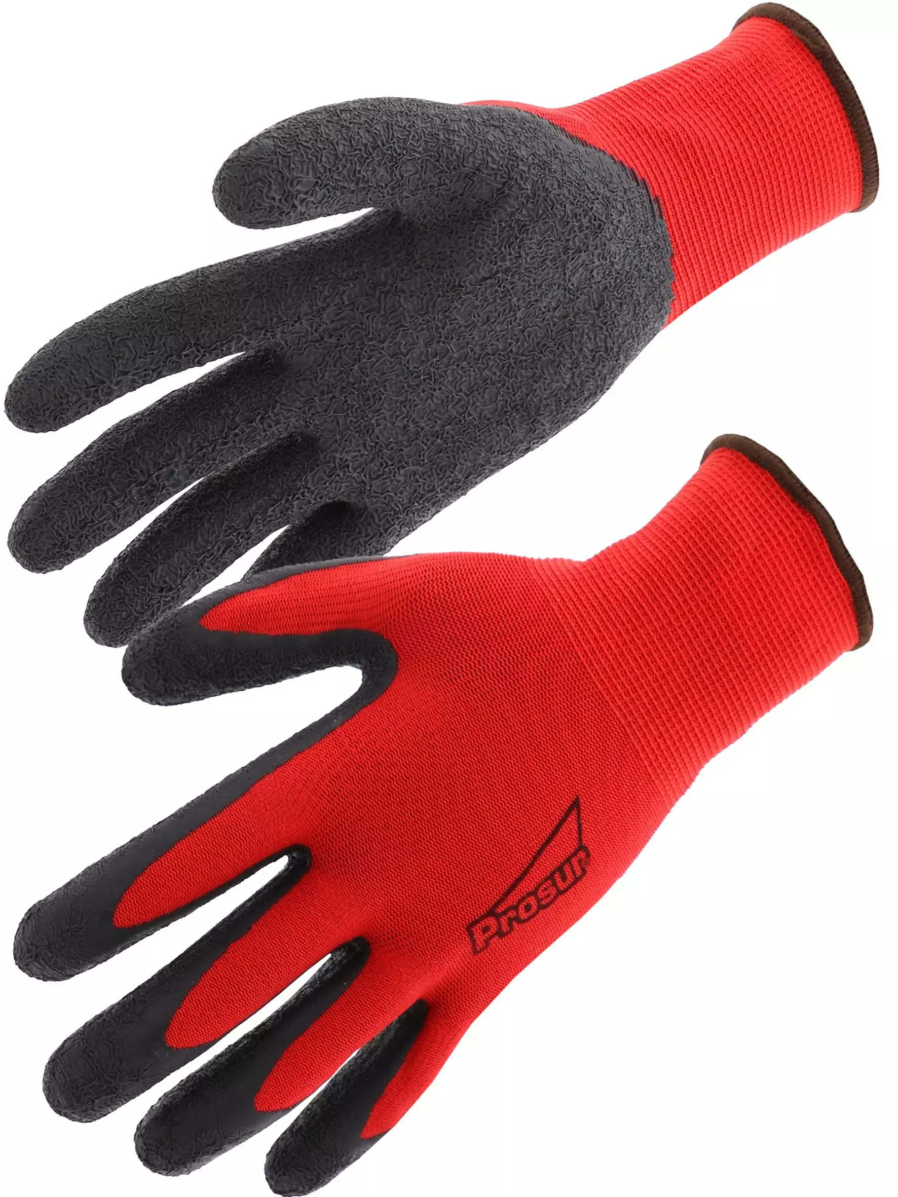 Singer Safety PER73LAT, Crinkle Latex Gloves, Red/Black, image 1