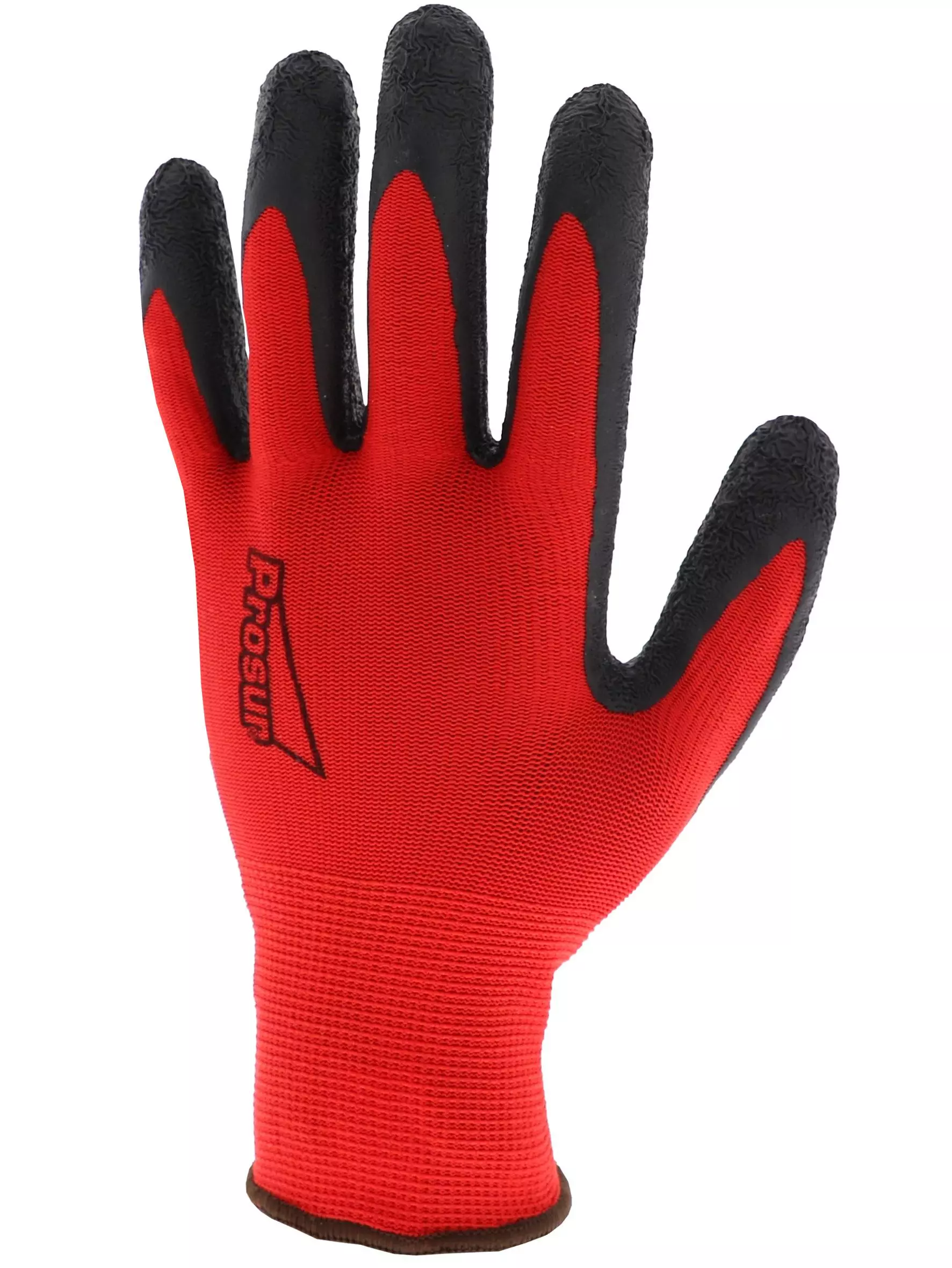 Singer Safety PER73LAT, Crinkle Latex Gloves, Red/Black, image 3