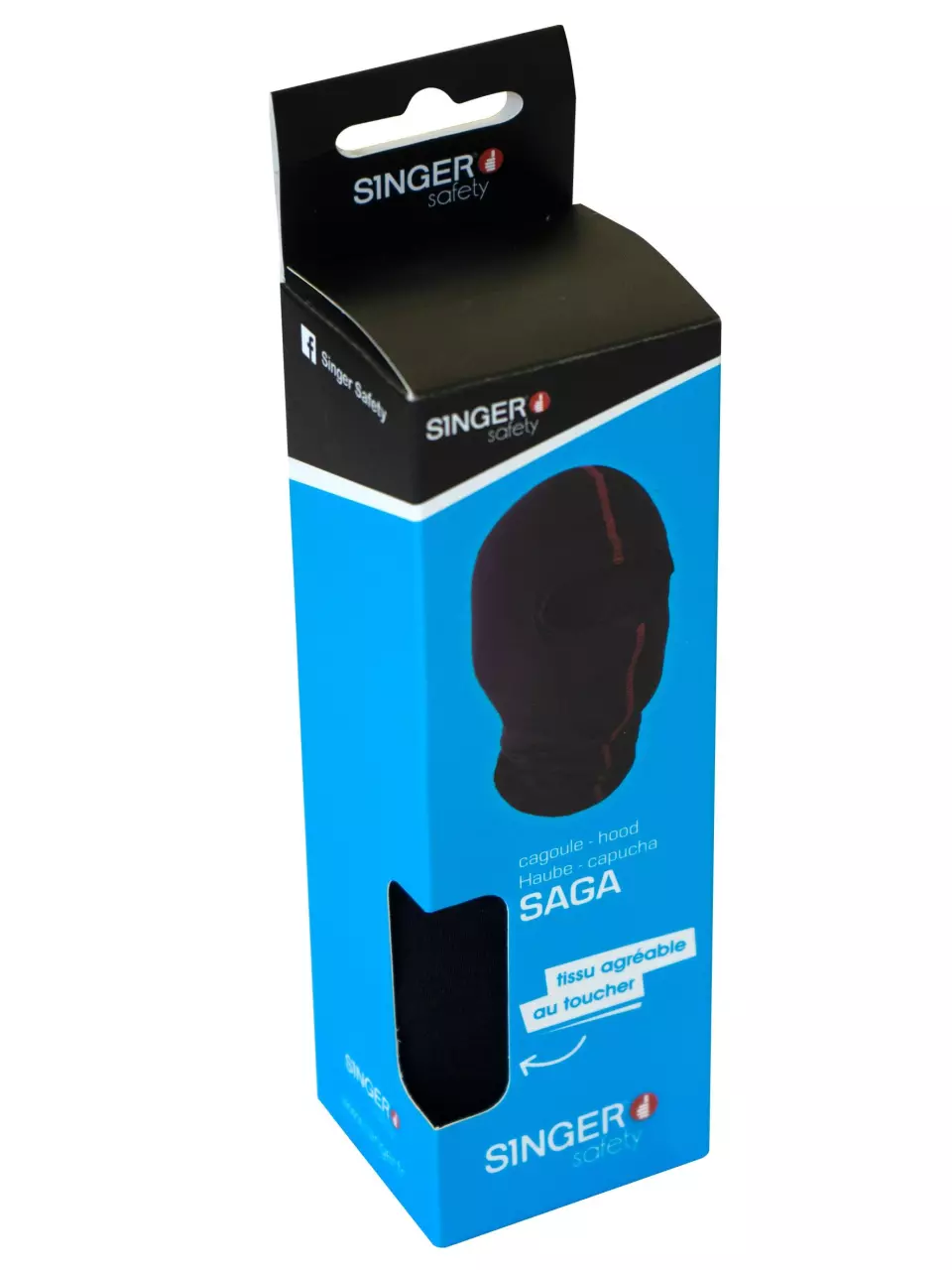 Singer Safety SAGA, Neck Tube, Black, image 2, gallery thumbnail