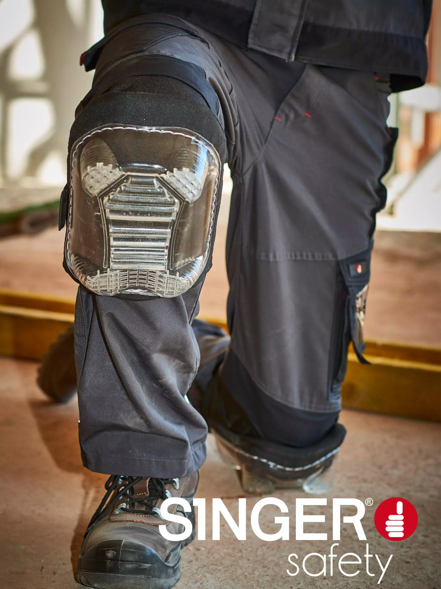 Singer Safety GENPRO, Schutz-Kniepolster, 24 x 16 cm, Schwarz, image 2