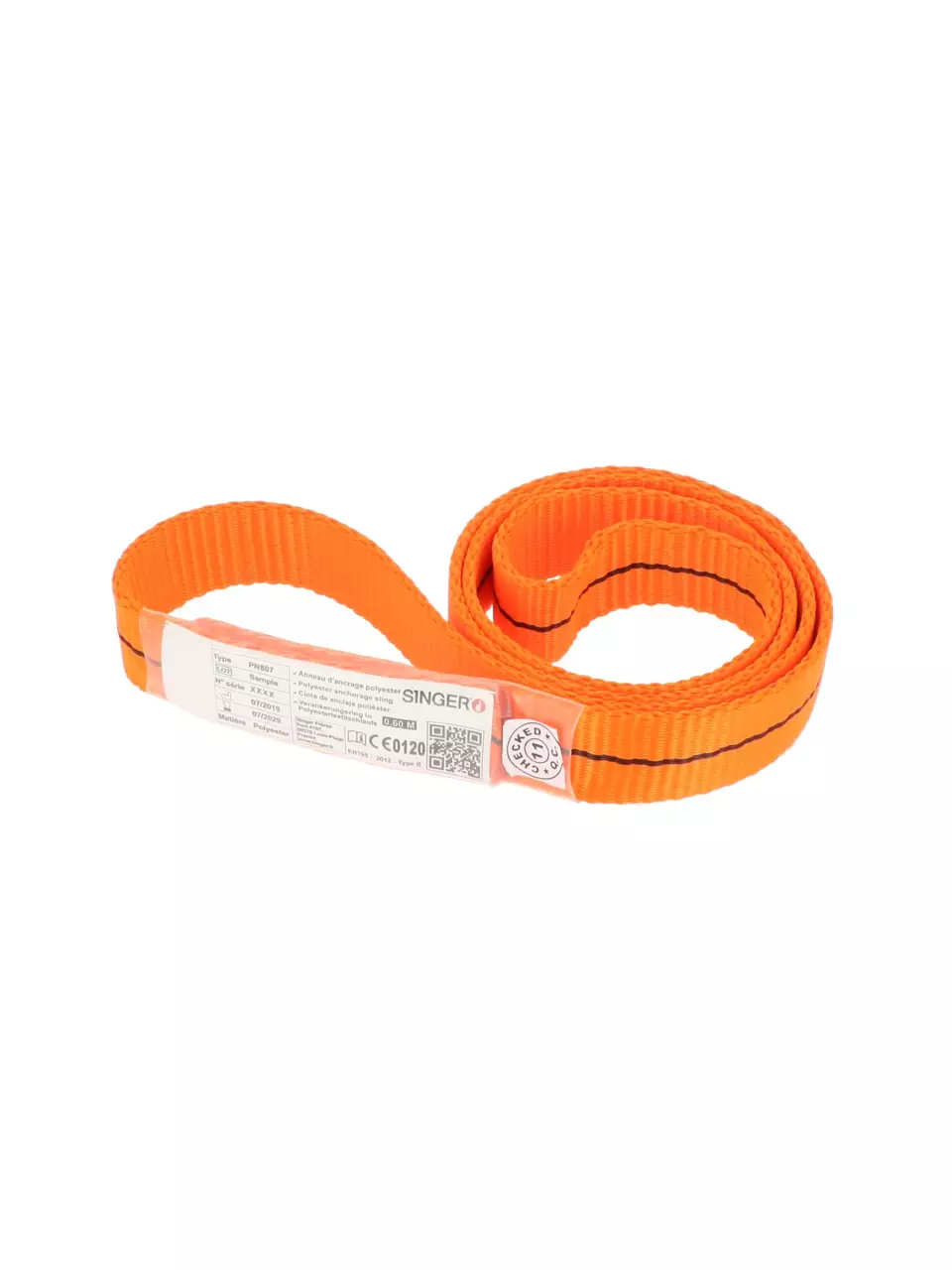 Singer Safety ANKANO6, Polyester Bandschlinge, 60 cm, Orange, image 1, gallery thumbnail