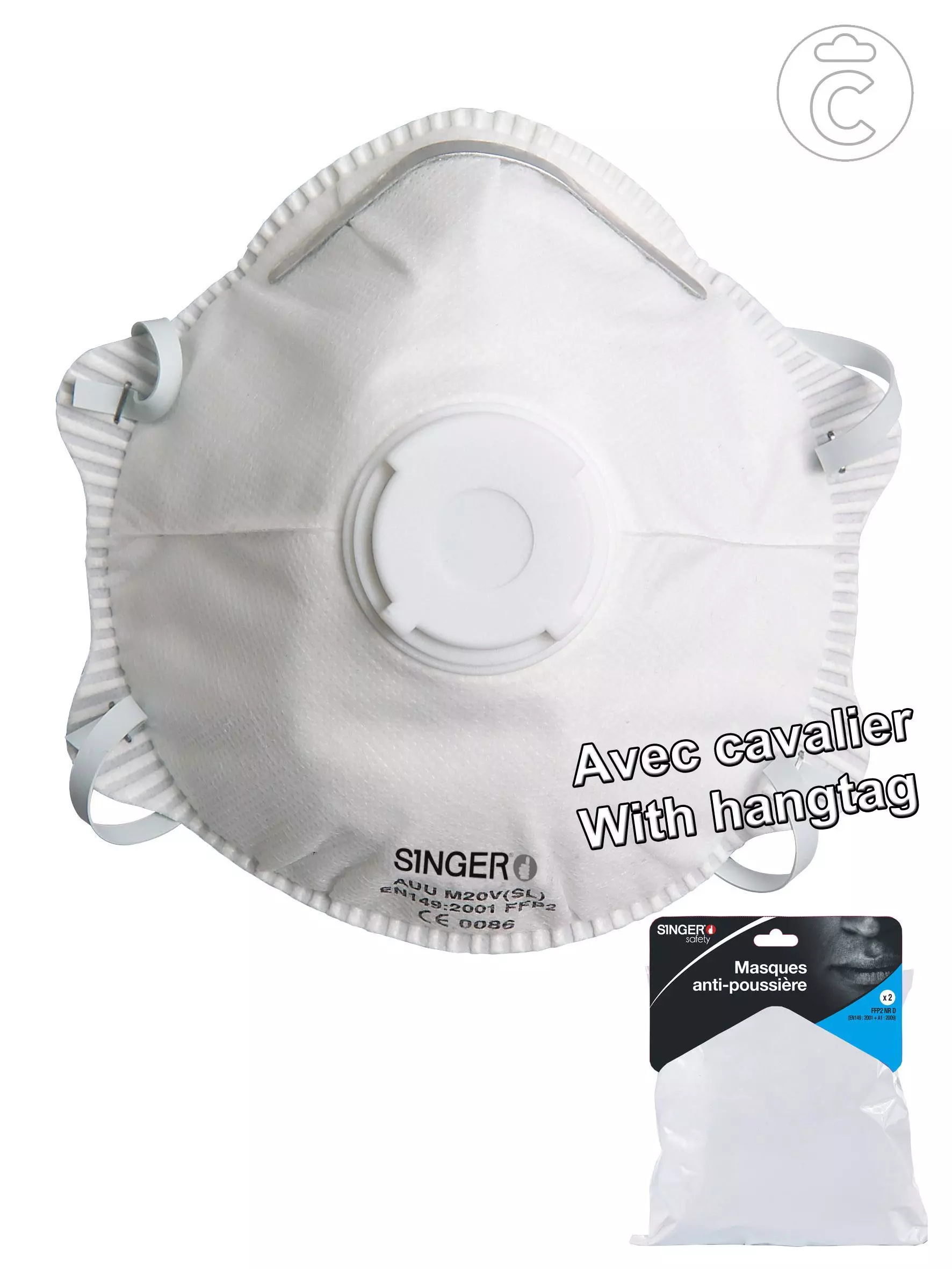 Singer Safety CAUUM20VSL, FFP1 Half Mask, image 1