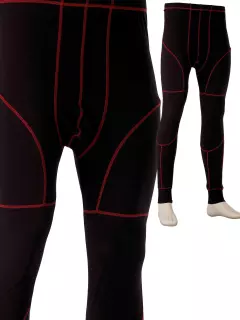 Singer Safety SABA, Long Underpants, Black/Red