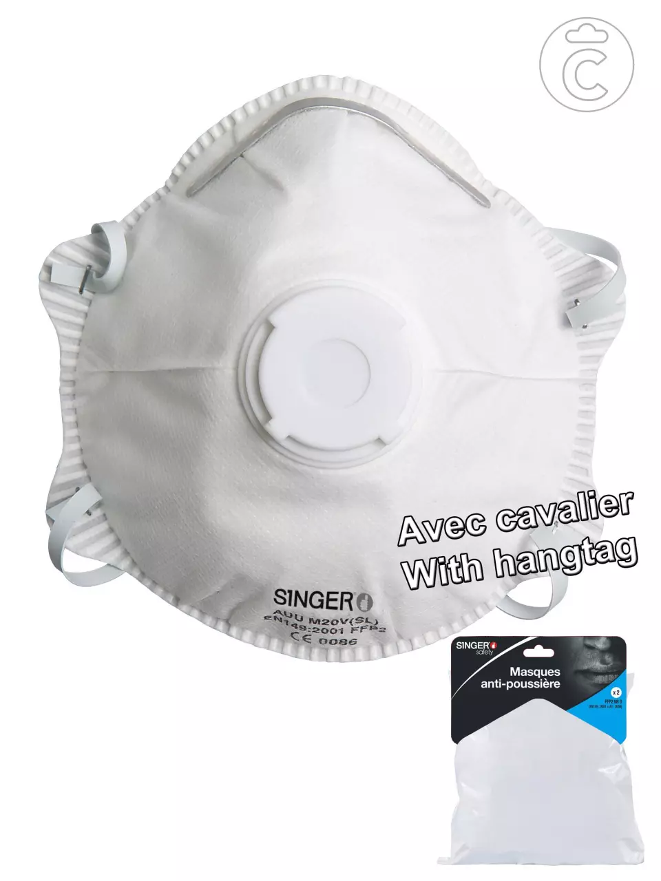 Singer Safety CAUUM20VSL, FFP1 Half Mask, image 1, gallery thumbnail