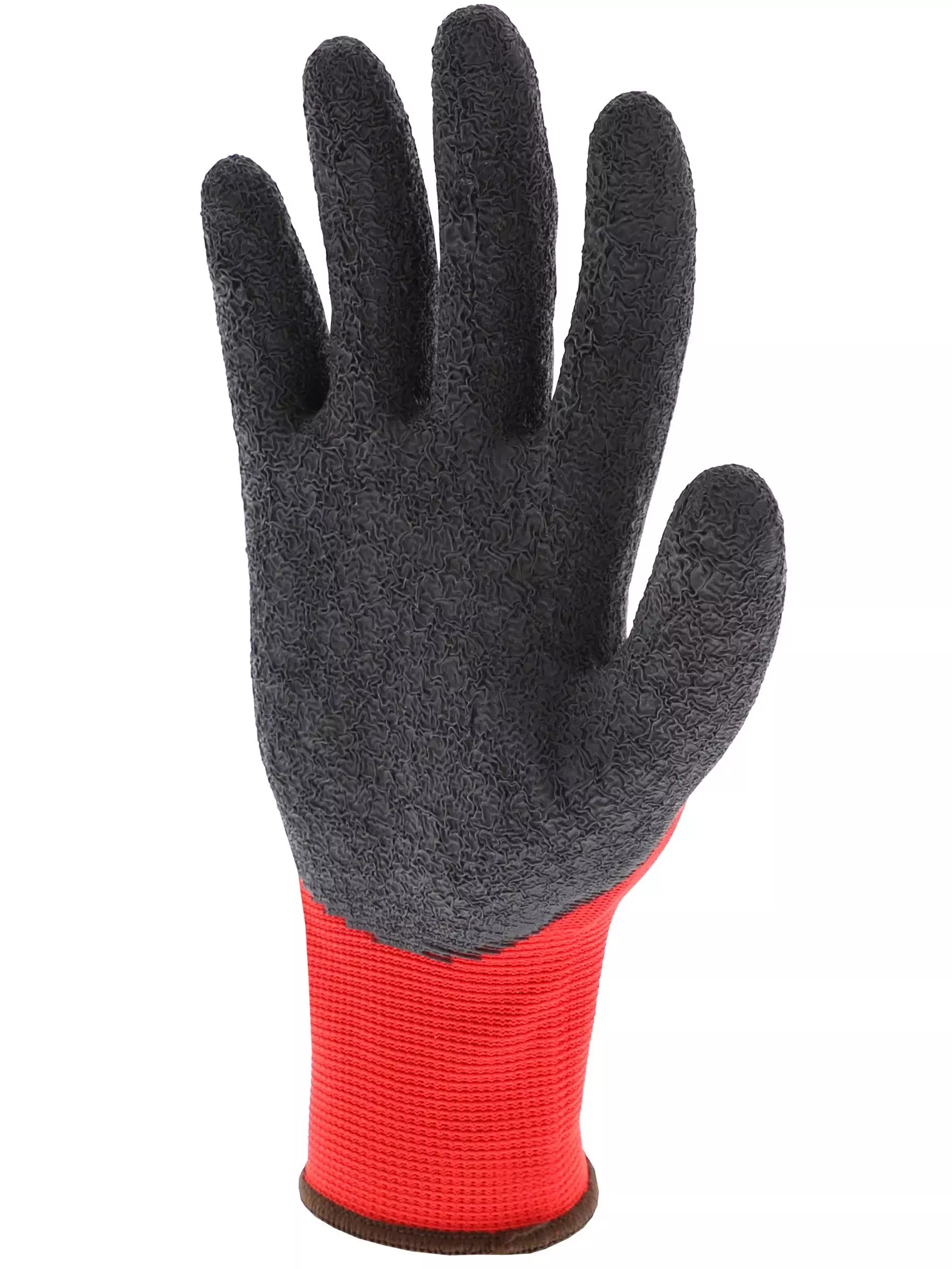 Singer Safety PER73LAT, Crinkle Latex Gloves, Red/Black, image 2