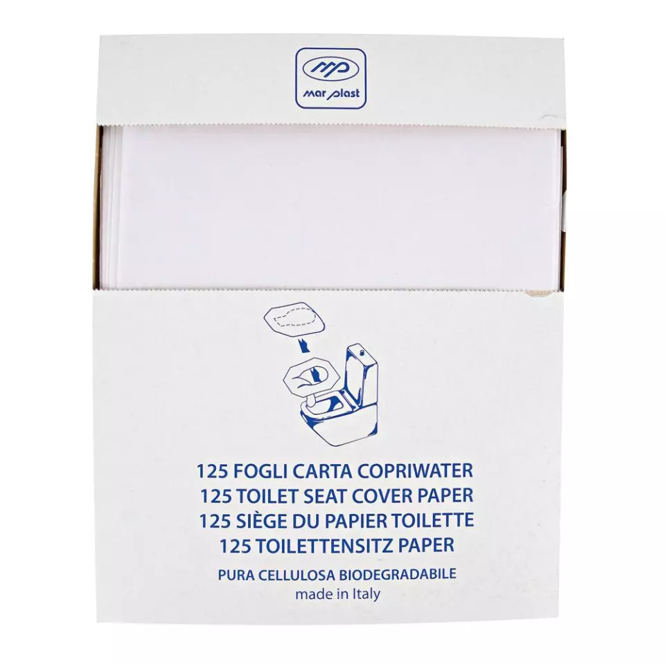 Franz Mensch 32289, Paper Toilet Seat Cover, White, image 3, gallery thumbnail