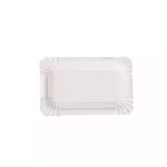 NATUREStar 41505, Rectangular Virgin Fibre Carton Organic Paper Plates, 100 x 160 mm