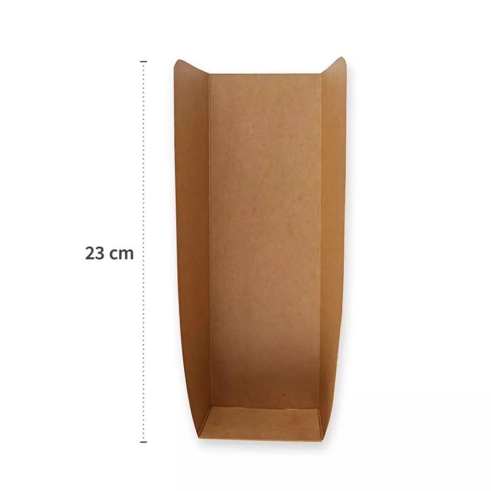 NATUREStar 417023, Organic Hot Dog Trays, 230 x 75 70 mm, Kraft Paper/PE, FSC®-Mix, image 4, gallery thumbnail