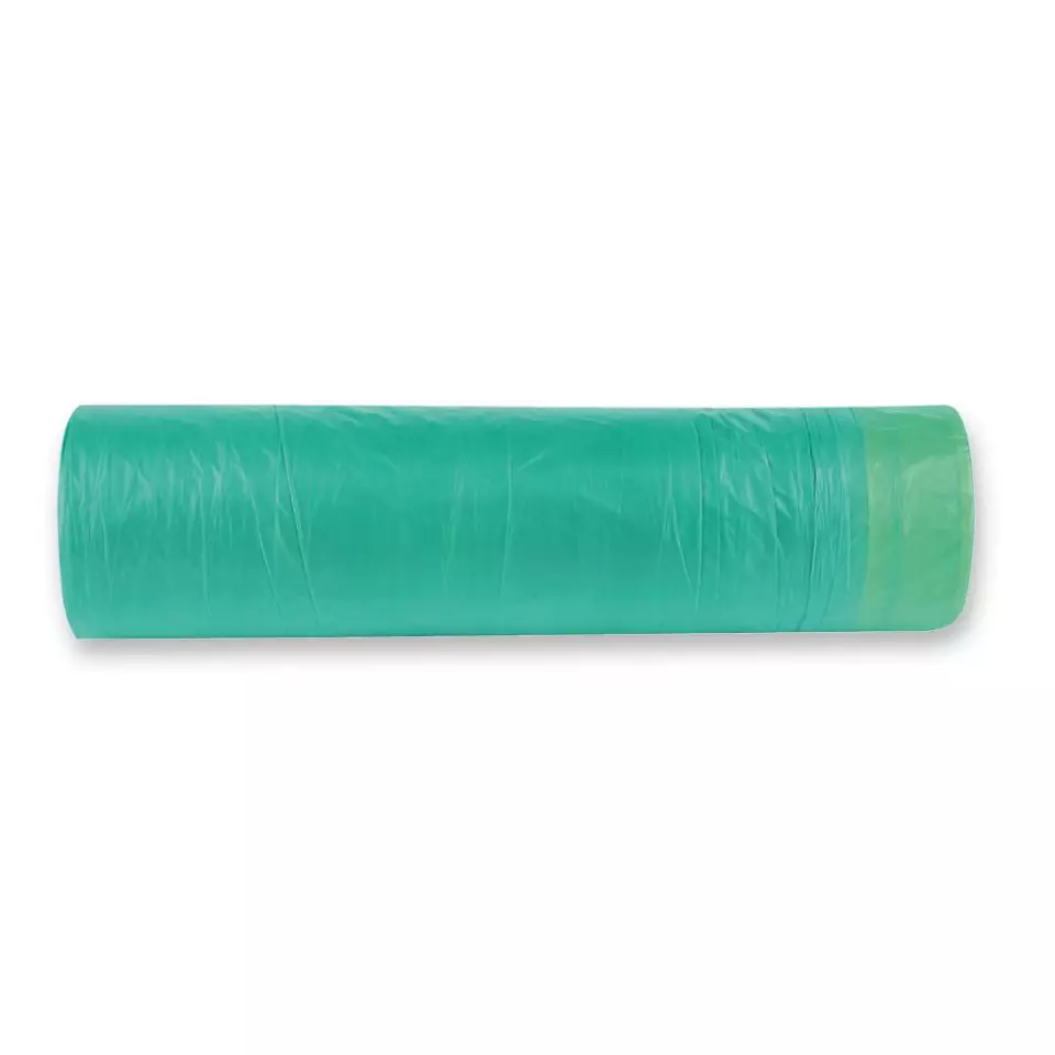 HygoClean 32998, HDPE Drawstring Garbage Bags, 60 l, Green, Roll, image 2, gallery thumbnail