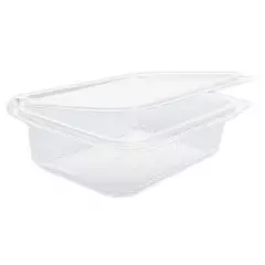 Franz Mensch 423904, Organic Rectangular PLA Deli & Salad Bowls with Hinged Lid, 750 ml
