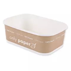 NATUREStar 418475, Organic Takeaway Paperboard Trays, 172 x 120 x 58 mm