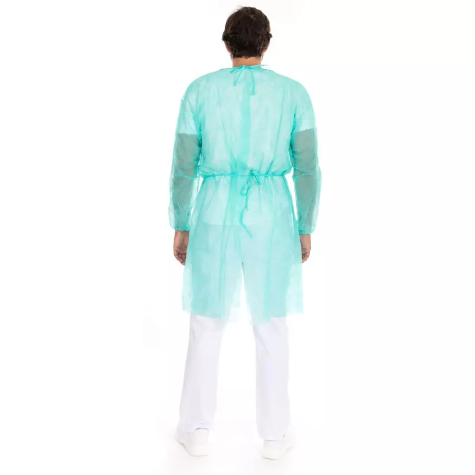 Hygonorm 277509, Eco PP Gowns with Elastic Wrist Bands, image 5, gallery thumbnail