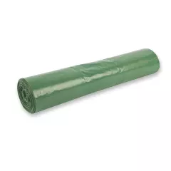 HygoClean 32657, Light LDPE Waste Bags, 70 l, Green, Roll
