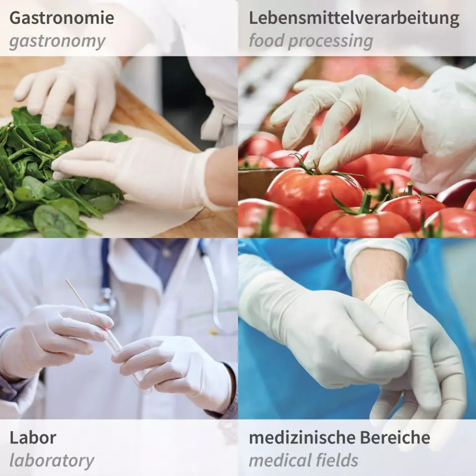 Hygonorm 26709, Grip Light Latex Gloves, Powder-Free, image 6, gallery thumbnail