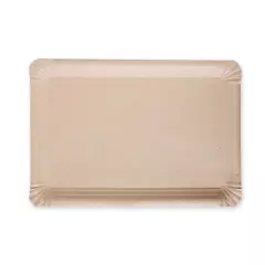 Franz Mensch 415035, Organic Kraft Paper Plates, 180 x 260 mm, FSC®-mix