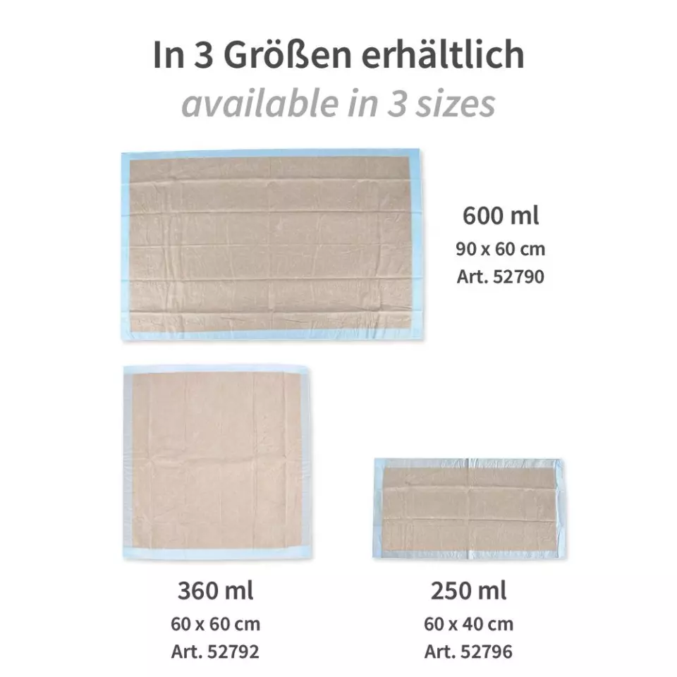 Hygostar 52792, 6-Ply PP/Recycled Cellulose/PE Bed Underpads, 60 x cm, image 4, gallery thumbnail