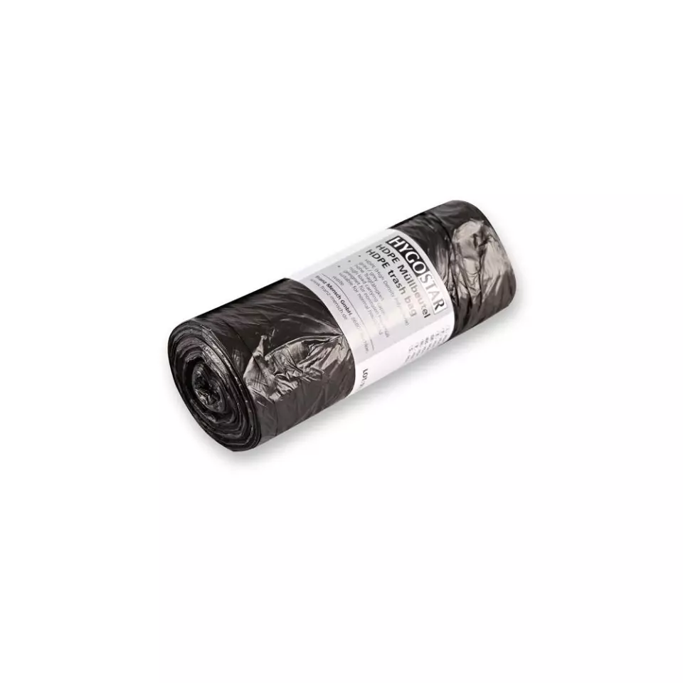 HygoClean 32894, Eco HDPE soppåsar, 30 l, grå, rulle, image 1, gallery thumbnail
