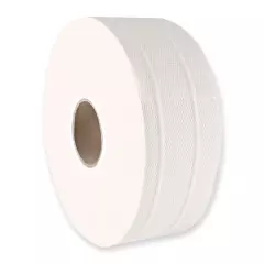 HygoClean 30439, Jumbo Cellulose Toilet Paper, 3-Ply, Brightwhite