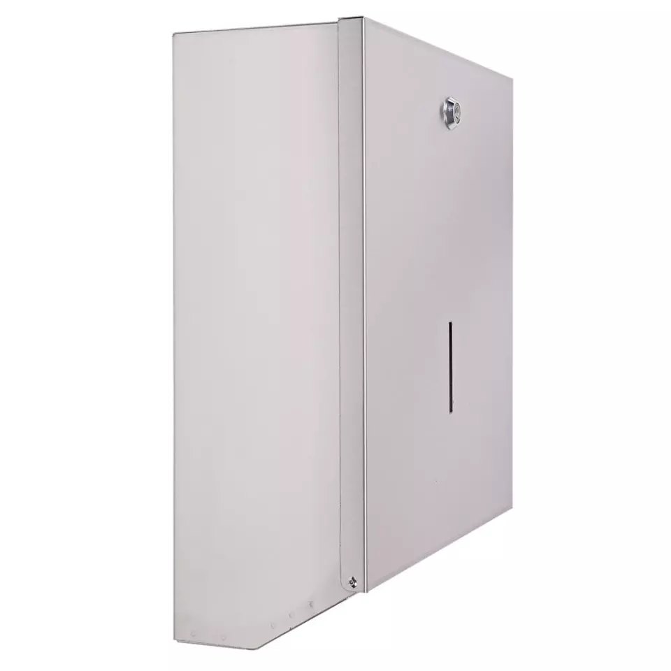 Hygostar 88965, Stainless Steel Hand Towel Dispenser, C-fold & V/ZZ-fold, image 2, gallery thumbnail