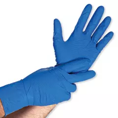 Franz Mensch 270926, Power Grip Long nitriili-käsineet, 11/XXL, siniset, puuterittomat