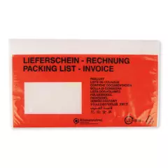 Franz Mensch 954008, LDPE lähetelista-taskut, DIN Long, itseliimautuva