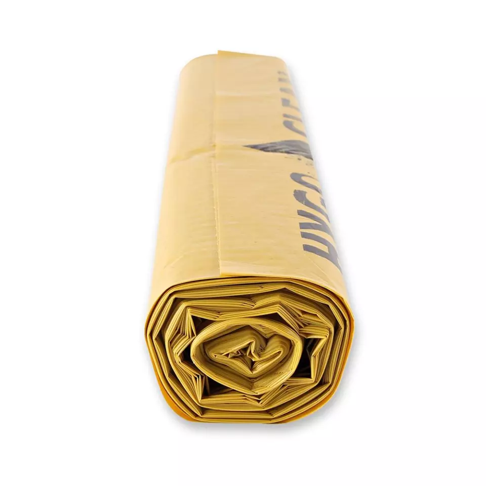 HygoClean 32558, Light LDPE Waste Bags, 120 l, Yellow, Roll, image 4, gallery thumbnail