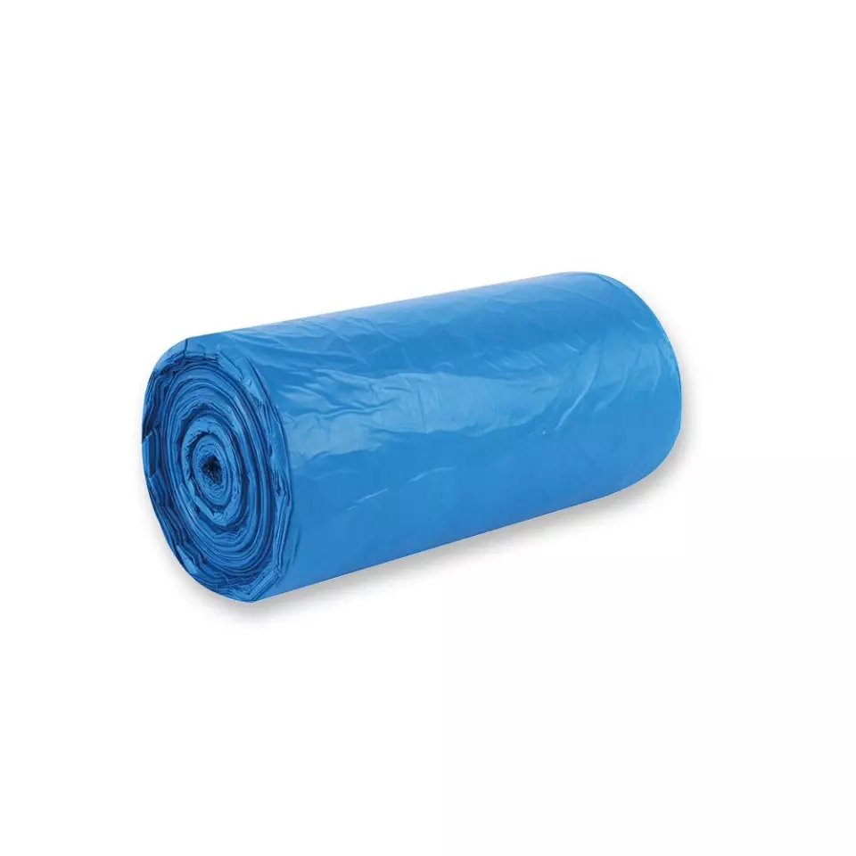 HygoClean 32576, Premium HDPE Waste Bags, 120 l, Blue, Roll, image 1, gallery thumbnail
