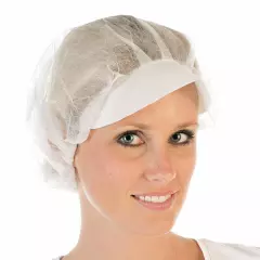 Hygonorm 12819, Light PP Peaked Bouffant Caps, ø 48 cm, White
