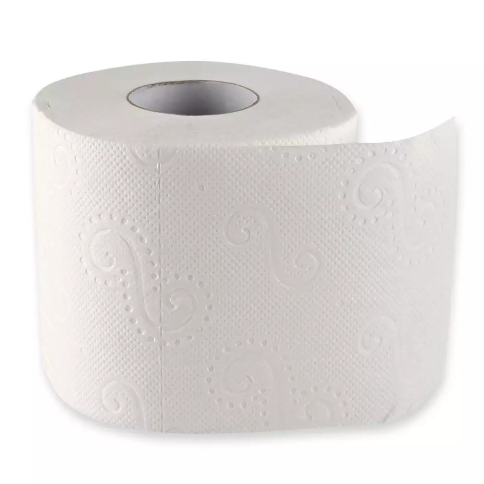 HygoClean 30428, 2-Ply Cellulose Toilet Paper, Small Roll, Bright White, image 1, gallery thumbnail
