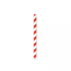 NATUREStar 421350, Cocktail luomupaperipillit, FSC®-mix, puna-valkoraidallinen, ø 8 mm, 130 mm