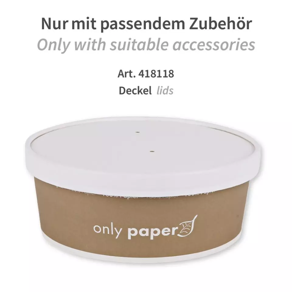 NATUREStar 418130, Luomukartonkiset salaattikulhot, 1300 ml, ø 185 mm, image 3, gallery thumbnail