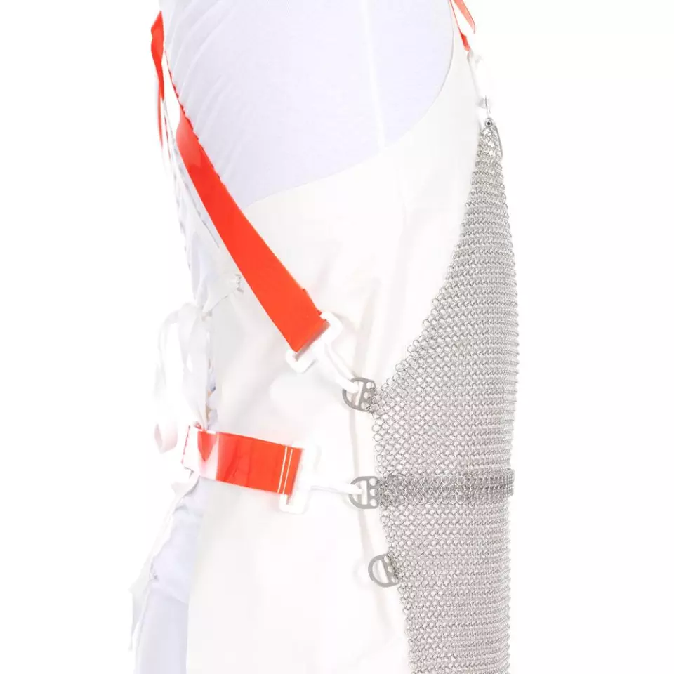 Franz Mensch 33804, Stab Protection Apron, Stainless Steel, 80 x 55 cm, image 3, gallery thumbnail