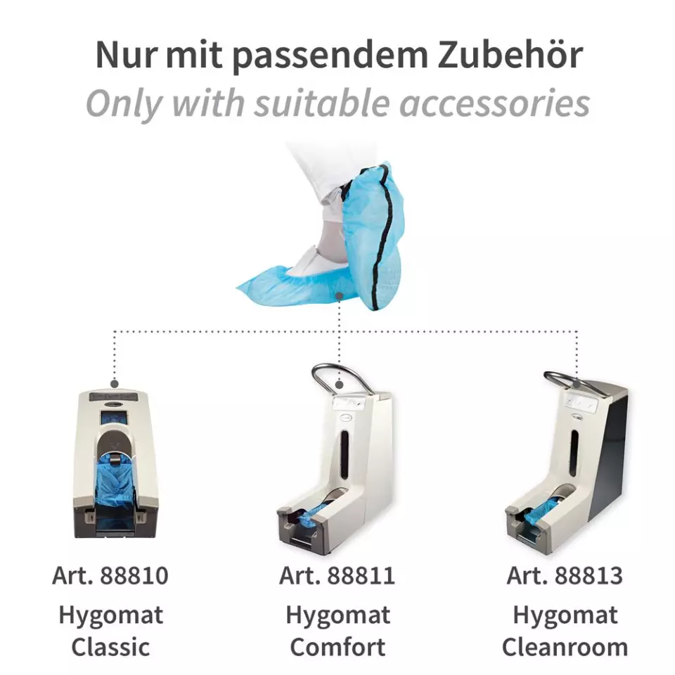 Hygostar 28602H, Hygomat PP antistaattiset kengänsuojat, siniset, image 6, gallery thumbnail