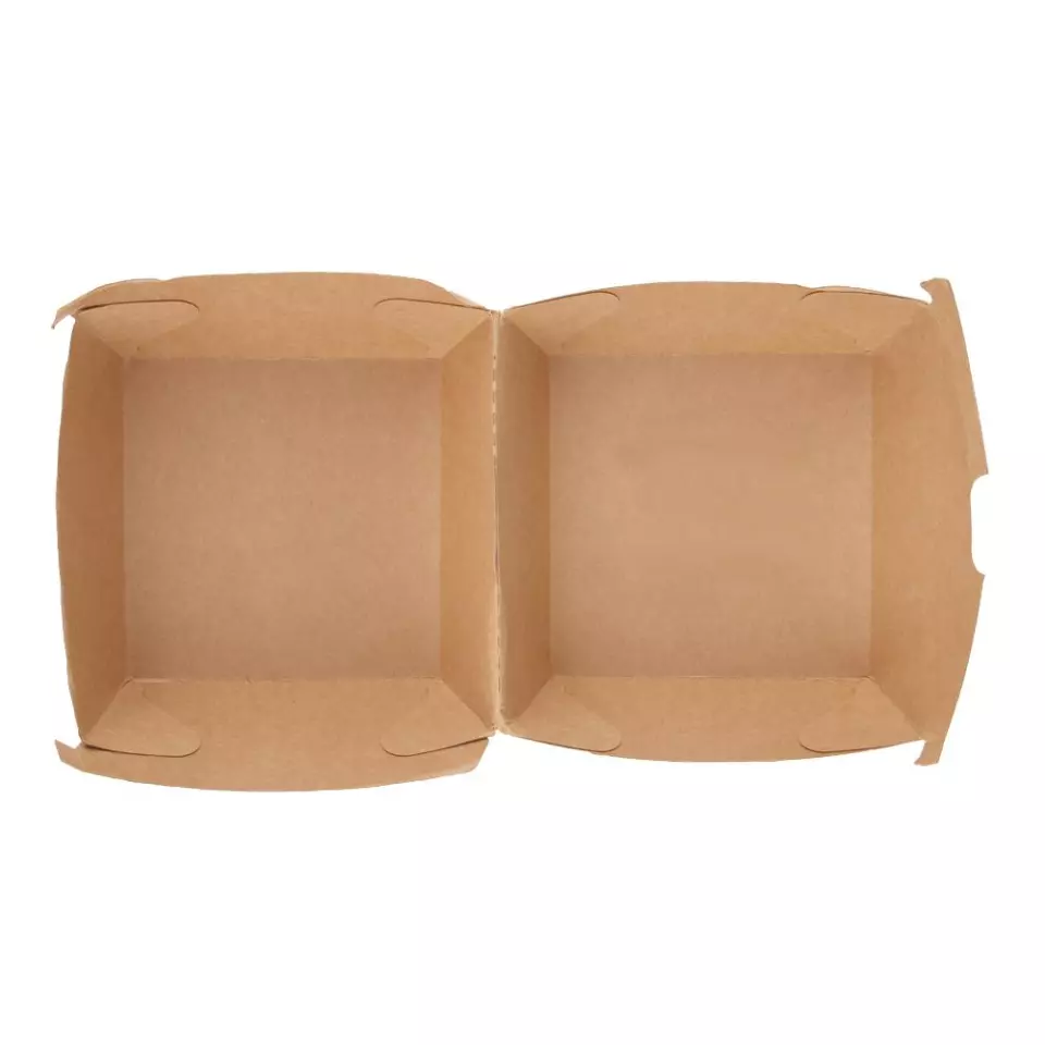 NATUREStar 417411, Organic Hamburger Boxes, 105 x 85 mm, Kraft Paper/PE, FSC®-mix, image 3, gallery thumbnail