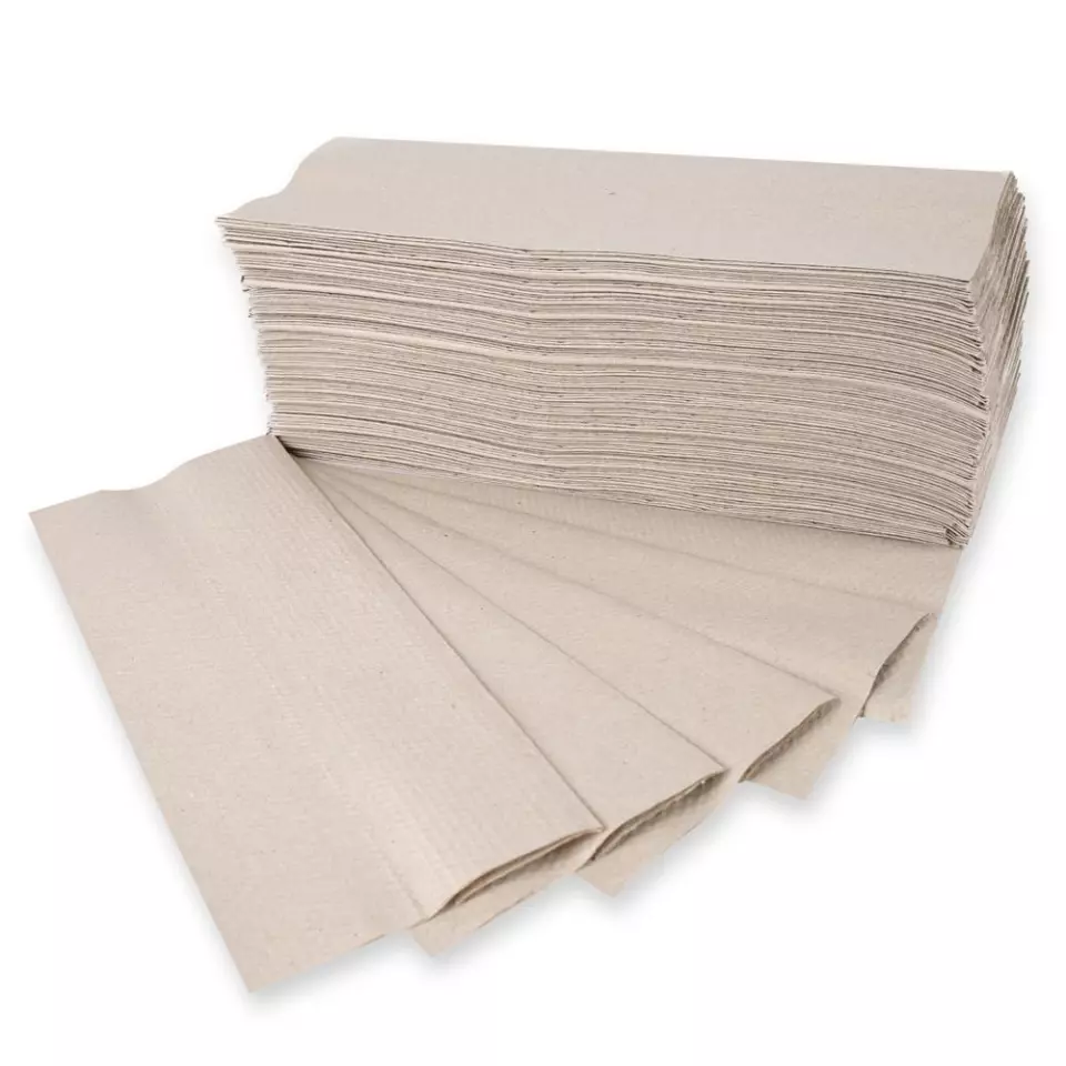 HygoClean 30400, Recycled Paper Hand Towels, 1-ply, C-fold, Natural, image 1, gallery thumbnail