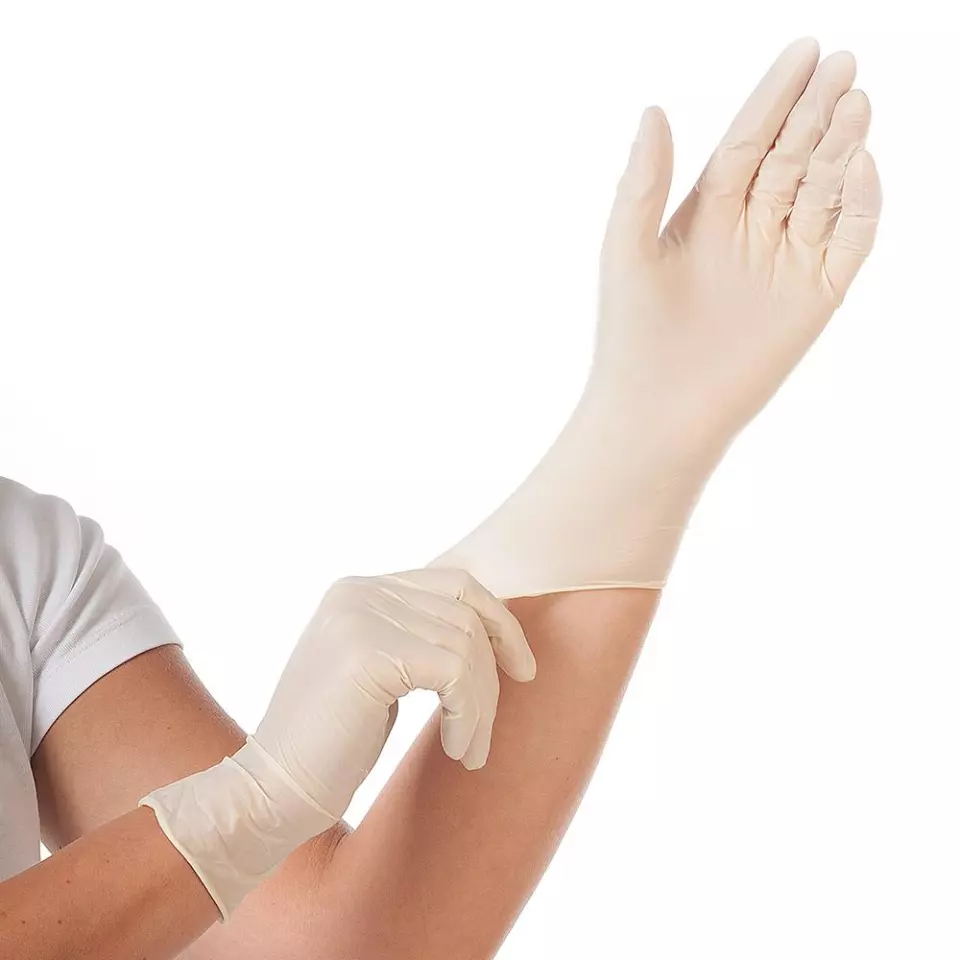 Hygonorm 26709, Grip Light Latex Gloves, Powder-Free, image 1, gallery thumbnail