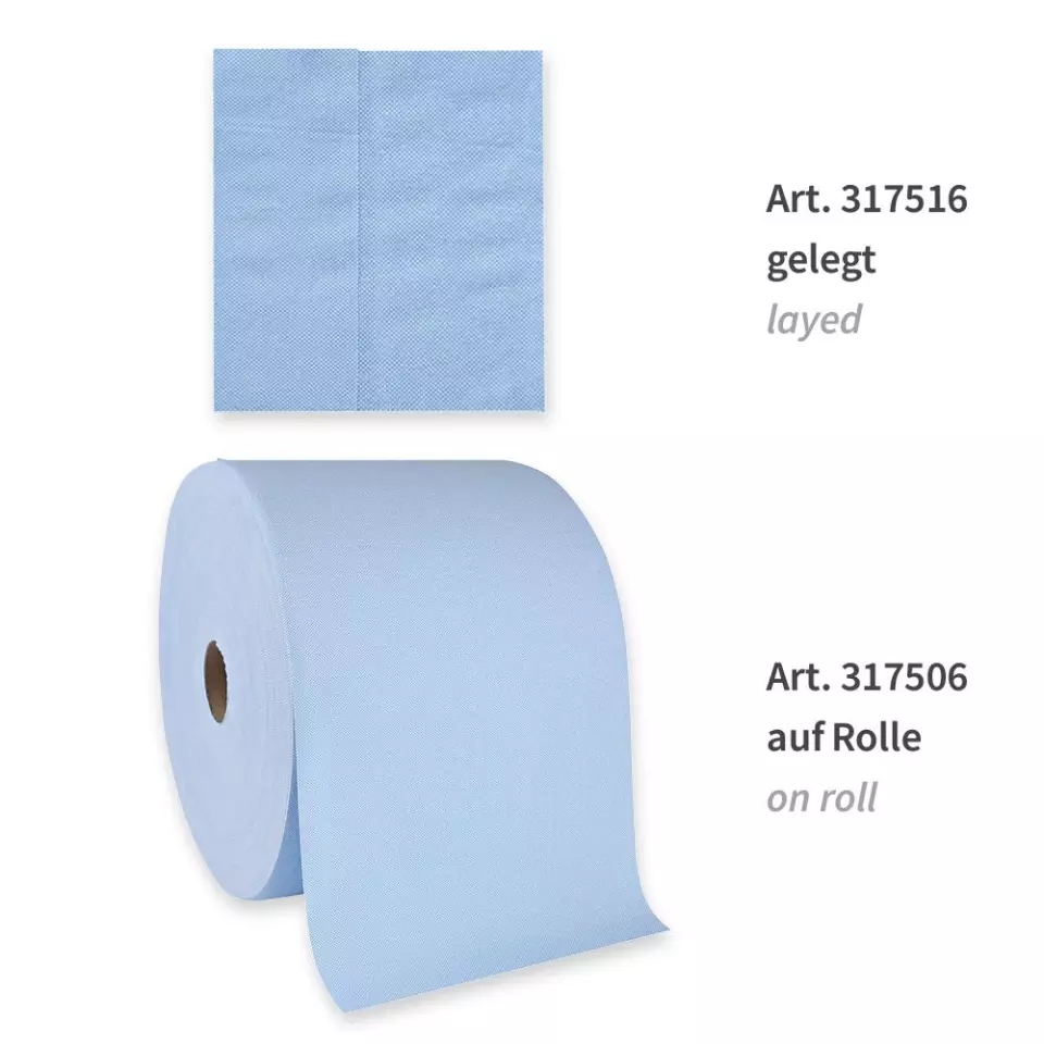 HygoClean 317506, Cellulose Cleaning Cloths, Roll, Blue, image 4, gallery thumbnail