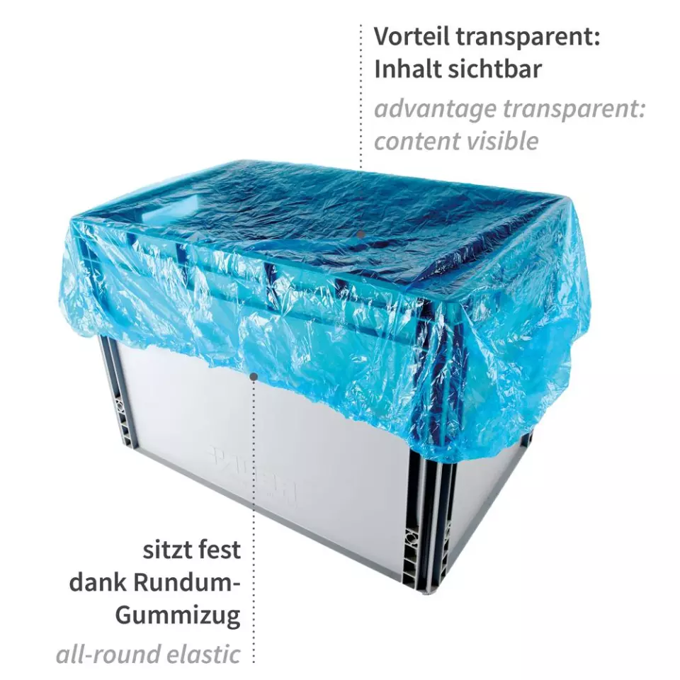 Hygostar 521690, Kevyet LDPE-peitteet, 1250 x 1050 mm, siniset, image 4, gallery thumbnail