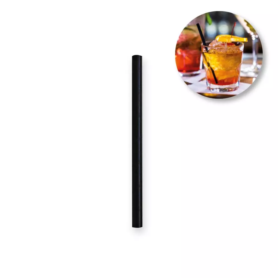 NATUREStar 421300, Cocktail luomupaperipillit, FSC®-mix, ø 8 mm, 130 mm, musta, image 2, gallery thumbnail