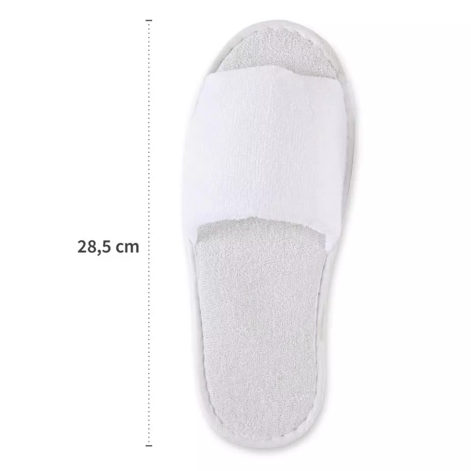 Hygonorm 555100, Classic Polyester Slippers, Open, White, image 5, gallery thumbnail