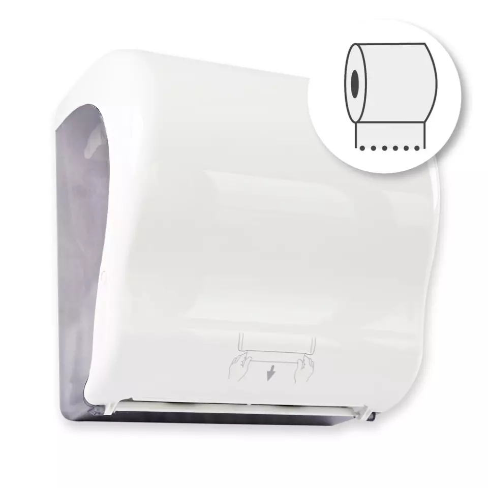 Franz Mensch 88872, Autocut Plastic Towel Roll Dispenser, image 1, gallery thumbnail