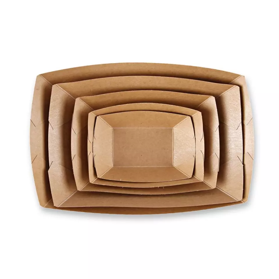 NATUREStar 416590, Tasty Organic Kraft Paper/PLA Food Trays, 1200 ml, 224 x 140 x 58 mm, image 5, gallery thumbnail