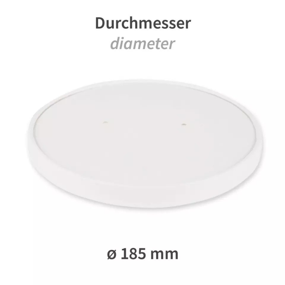 NATUREStar 418118, Luomukartonkikannet salaattikulhoihin, ø 185 mm, image 2, gallery thumbnail